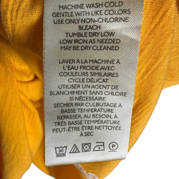 Anthropologie MAEVE ☀️ The Caitlin Embroidered Sea Horse Orange Boxy Tee - Picture 8 of 8